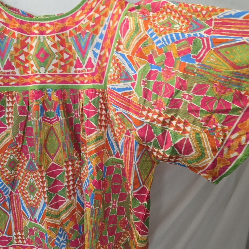 Avara Nadia Multicolor Printed Top Boho-chic Size XL NWT Keyhole Back - Picture 4 of 13